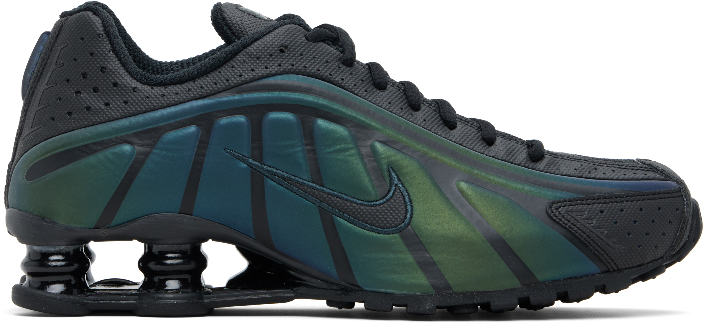 Black & Green Shox TL Sneakers