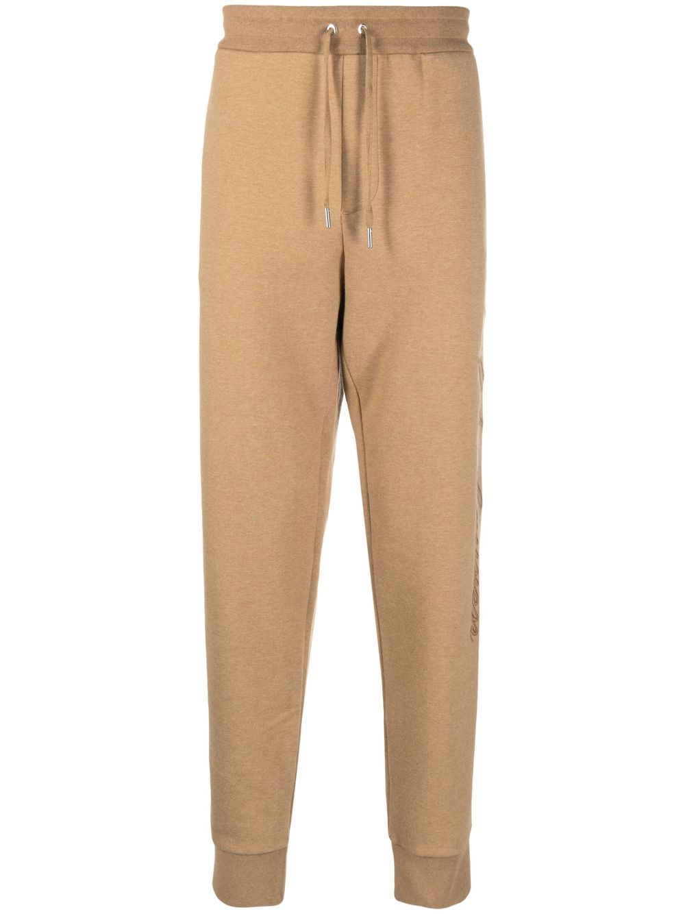 Logo-embroidered track pants - Neutrals