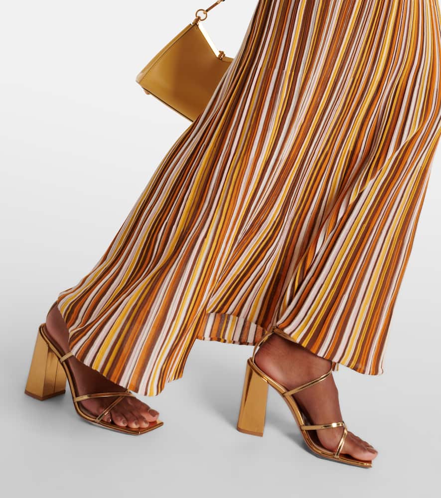 Faithfull Citara striped cotton-blend maxi dress