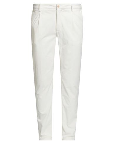 Man Pants Ivory Size 38 Cotton, Modal, Elastane