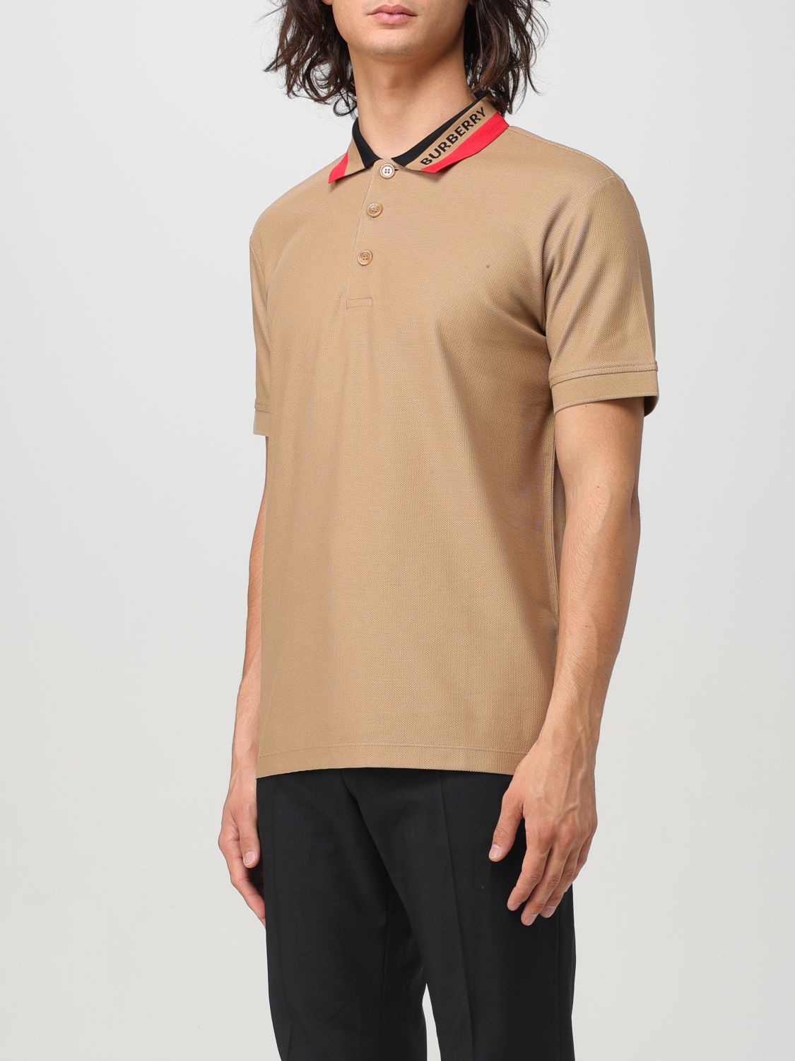 Polo Shirt Men color Camel