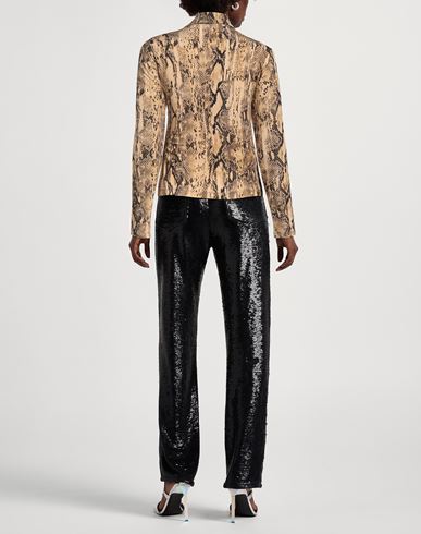 Just Cavalli Woman Shirt Camel Size 4 Viscose, Elastane