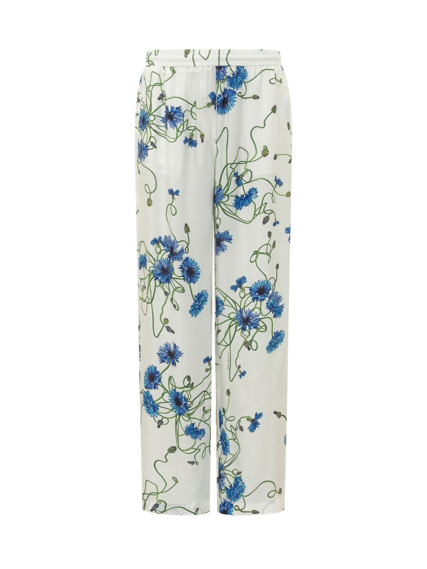 White Relaxed Elasticated Pants