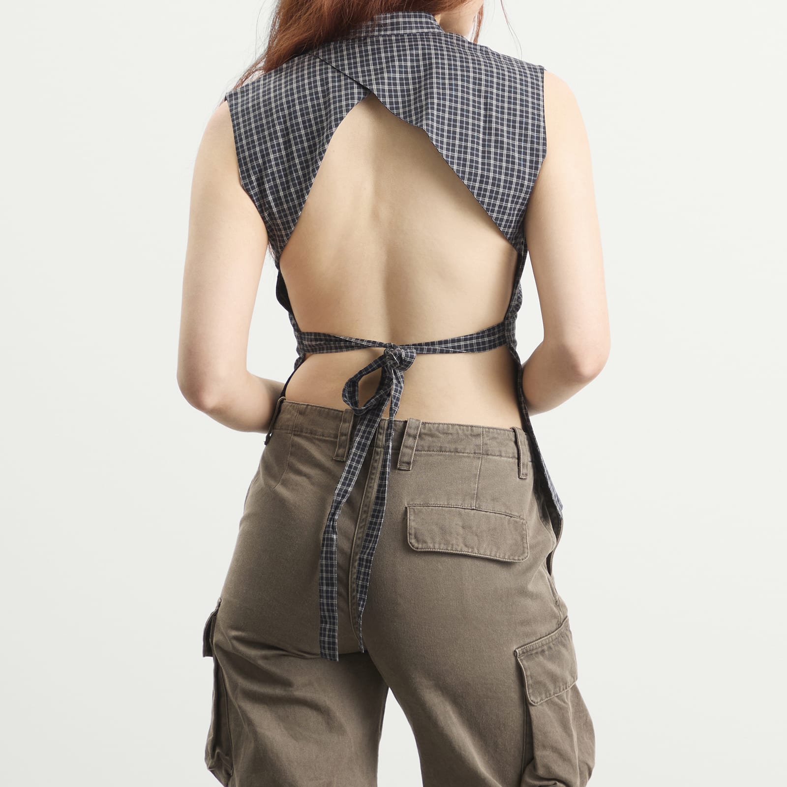 Women's Coco Top in Black Check