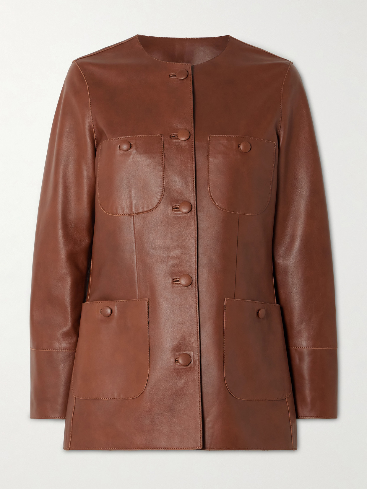 Rani Leather Jacket - Brown