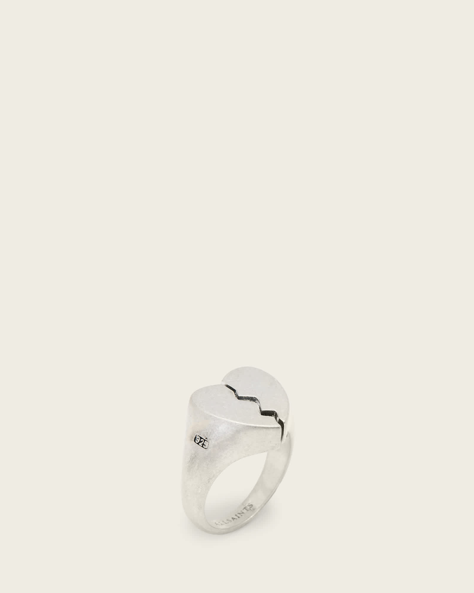 Broken Heart Sterling Silver Ring