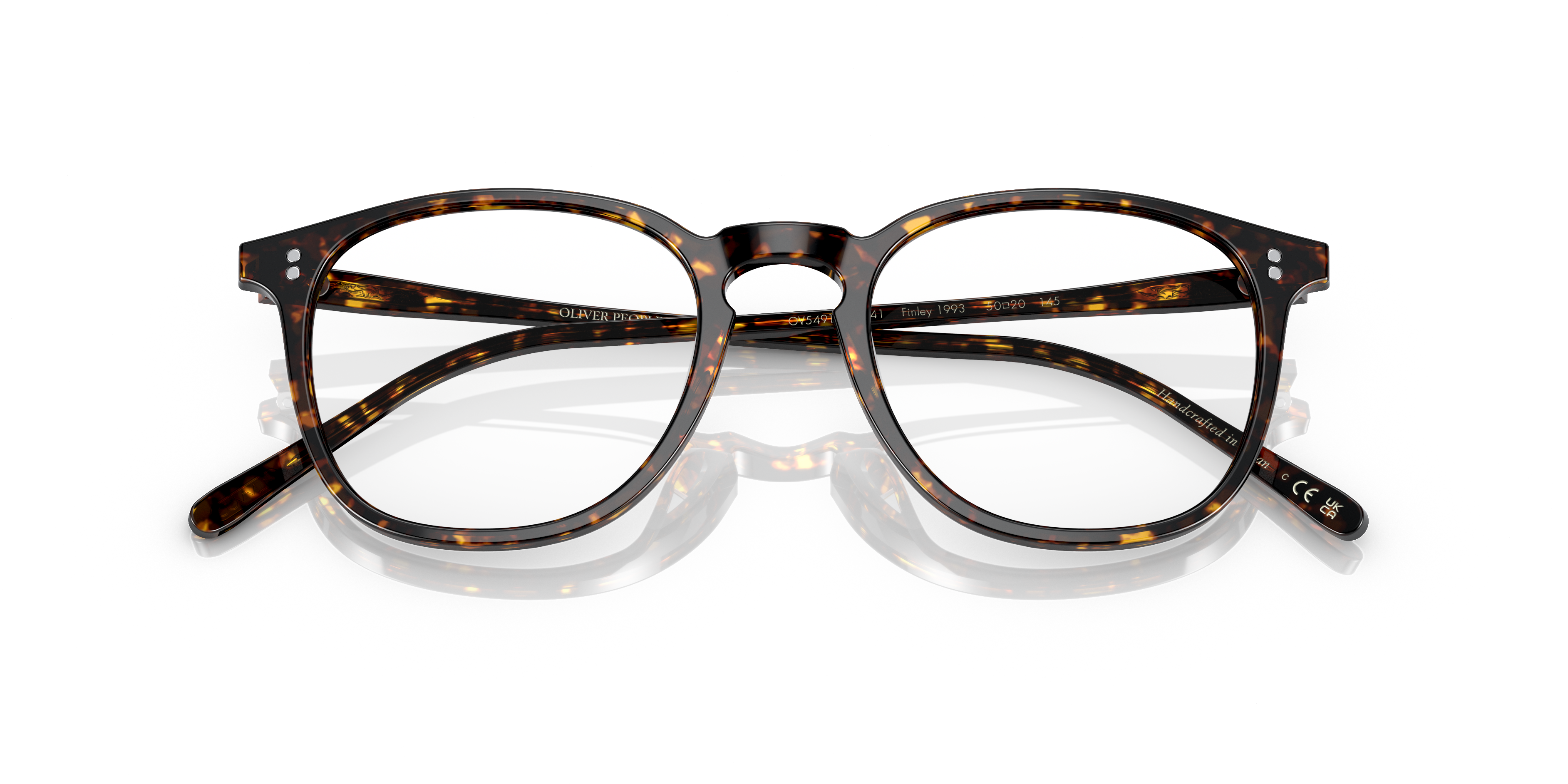 Oliver Peoples Unisex Oliver Peoples OV5491U FINLEY 1993 1741 Montature da vista Acetato Tartaruga Trasparente Squadrata Normale