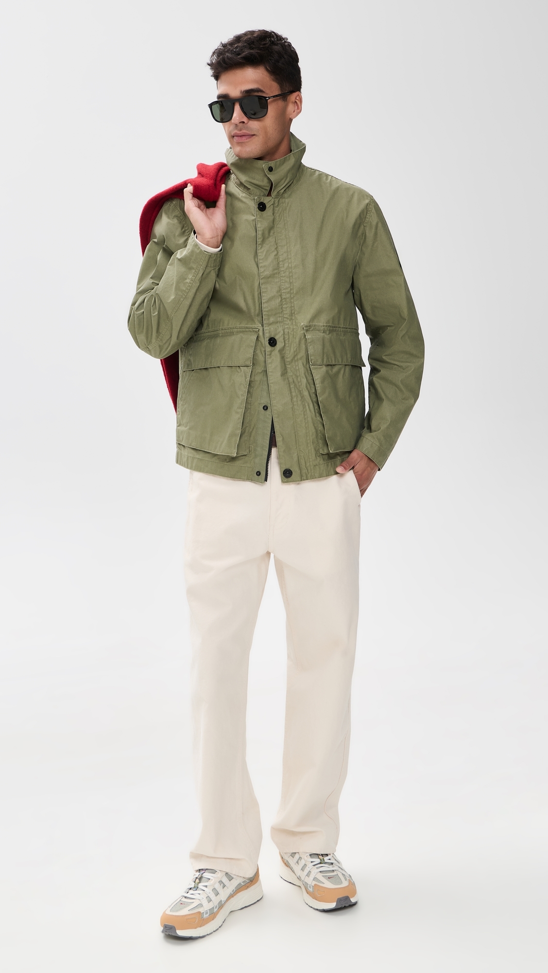 Canvas Coach Jacket Military Green