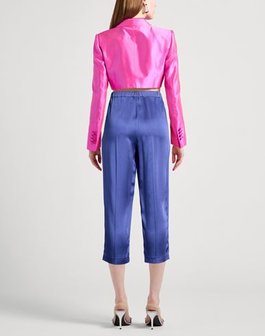 Woman Pants Blue Size 2 Acetate, Viscose