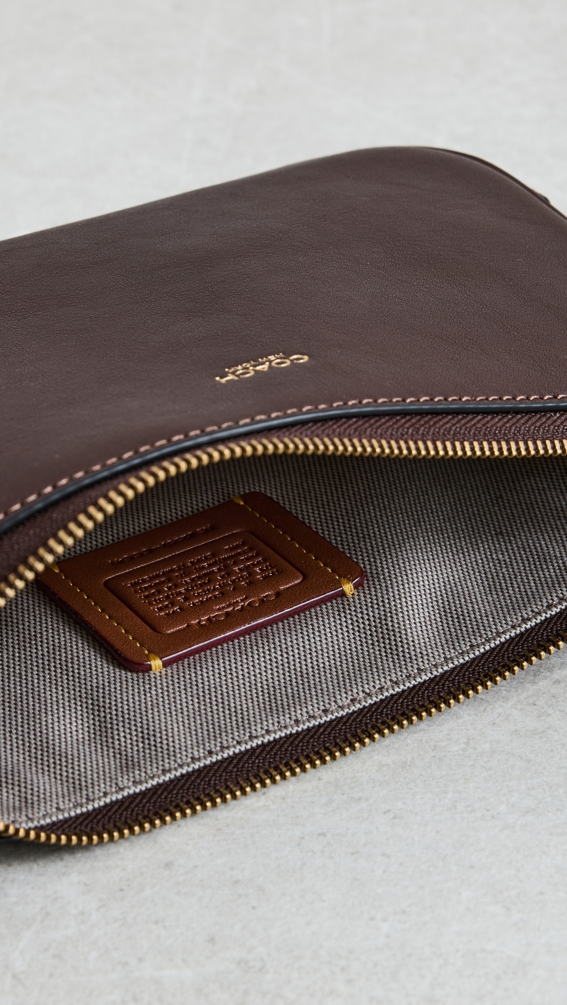 Natural Grain Leather Plaza Bag Maple One Size