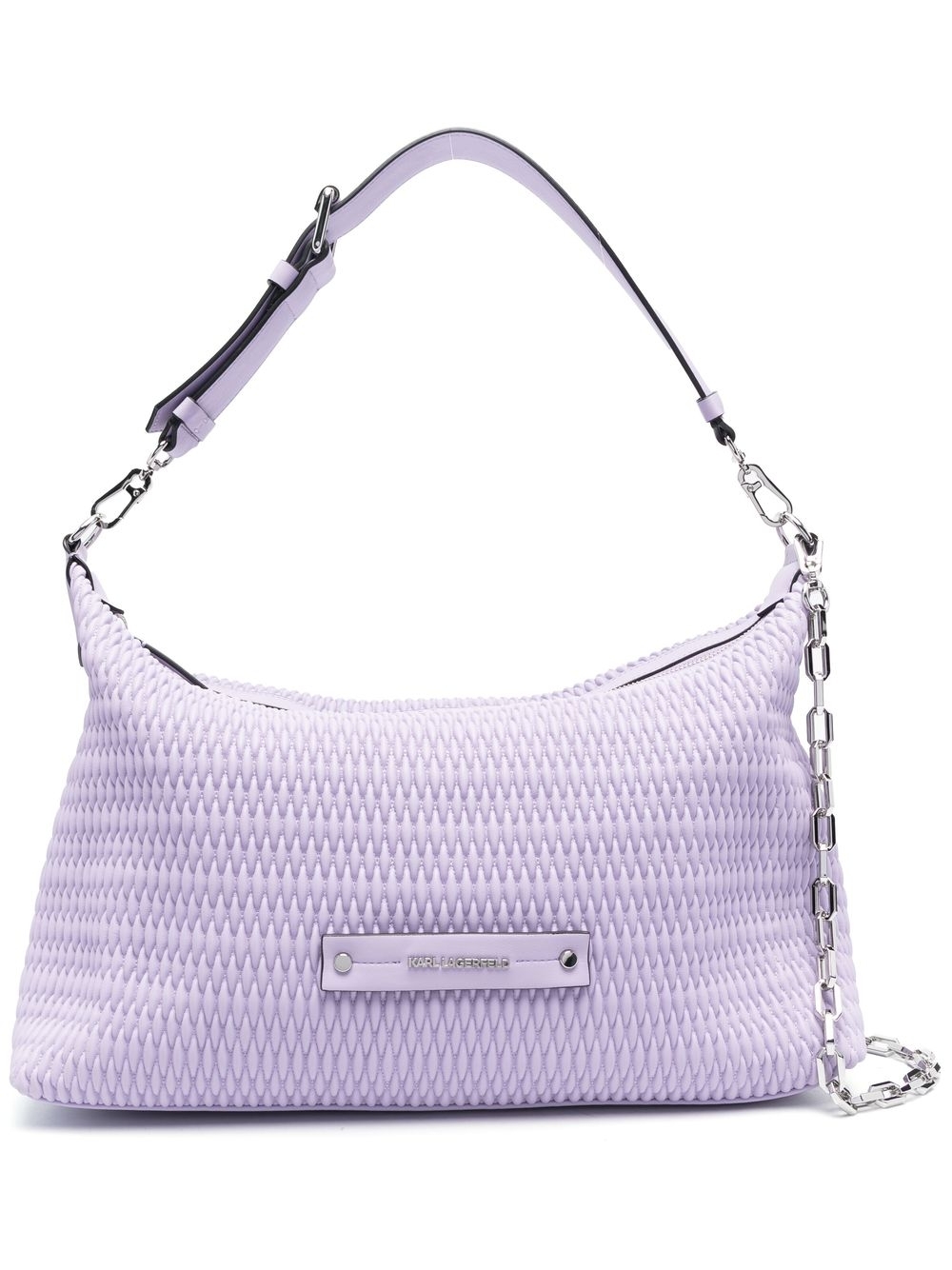 Extra-large K/Kushion quilted shoulder bag - Purple