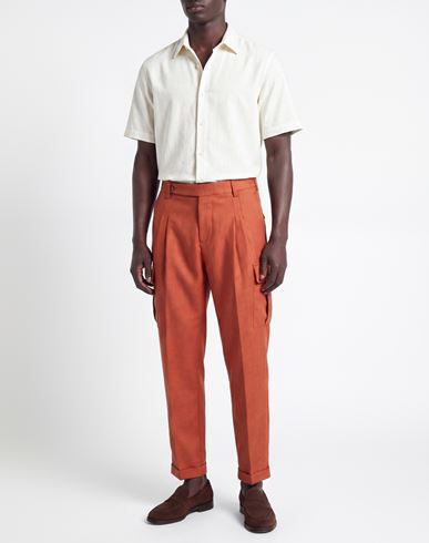 Man Pants Copper Size 30 Polyester, Wool, Viscose, Lycra