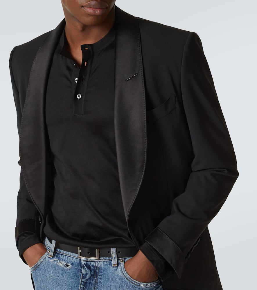 Silk Henley shirt