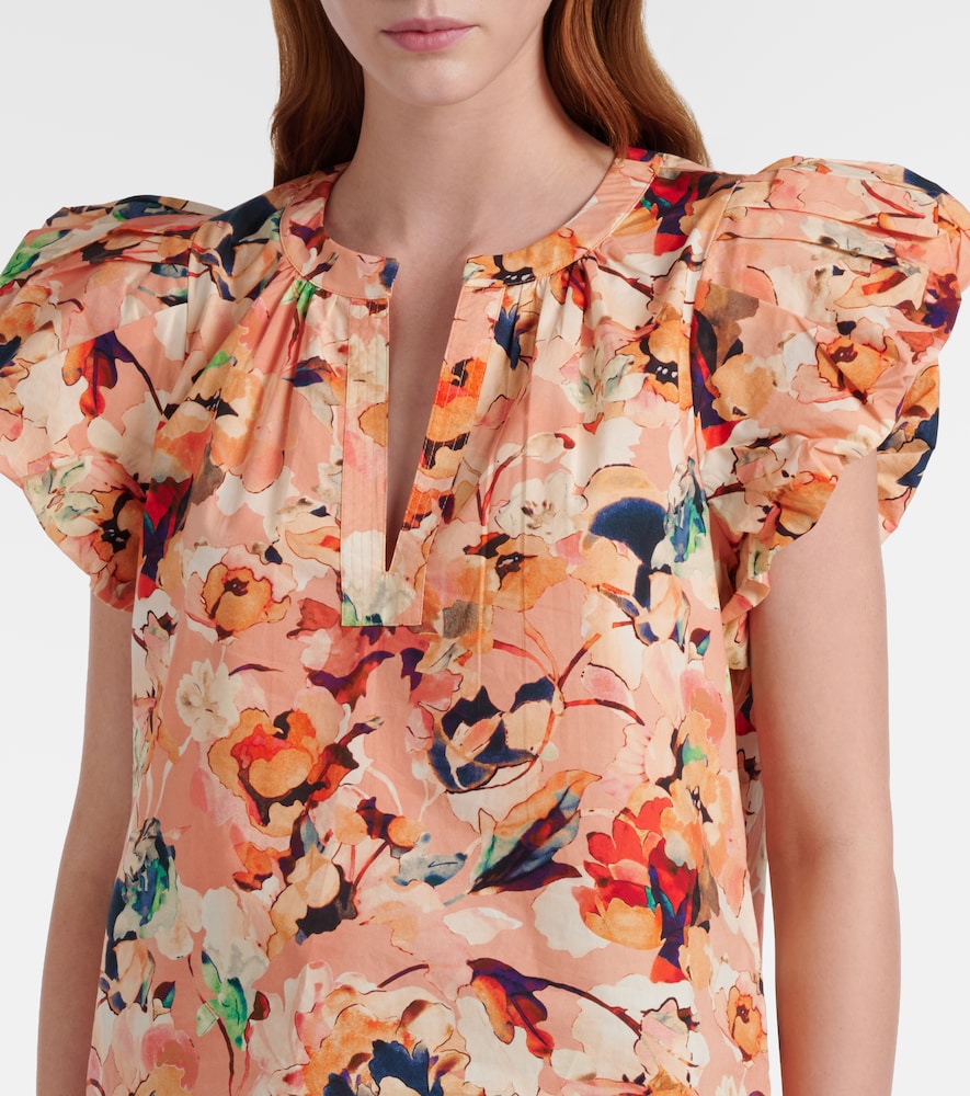 Floral cotton top