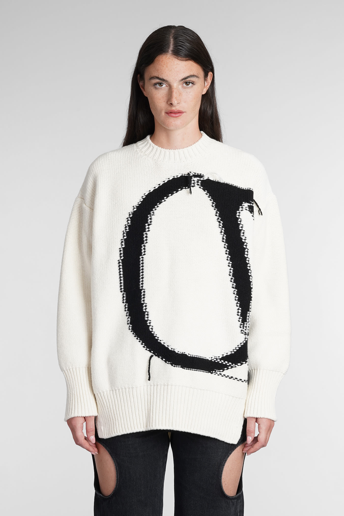 Knitwear In White Wool