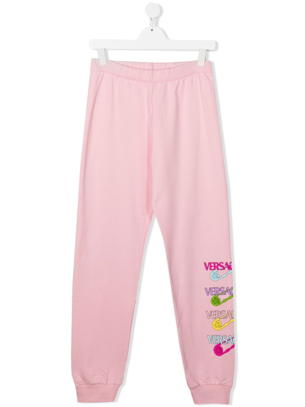 TEEN logo-print track pants - Pink