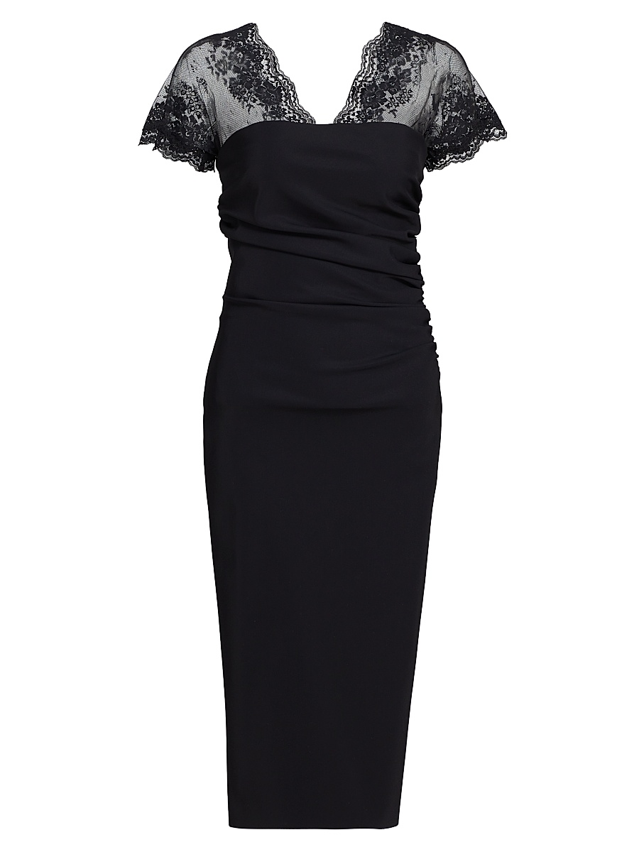 Women's Genic Lace Midi-Dress - Black