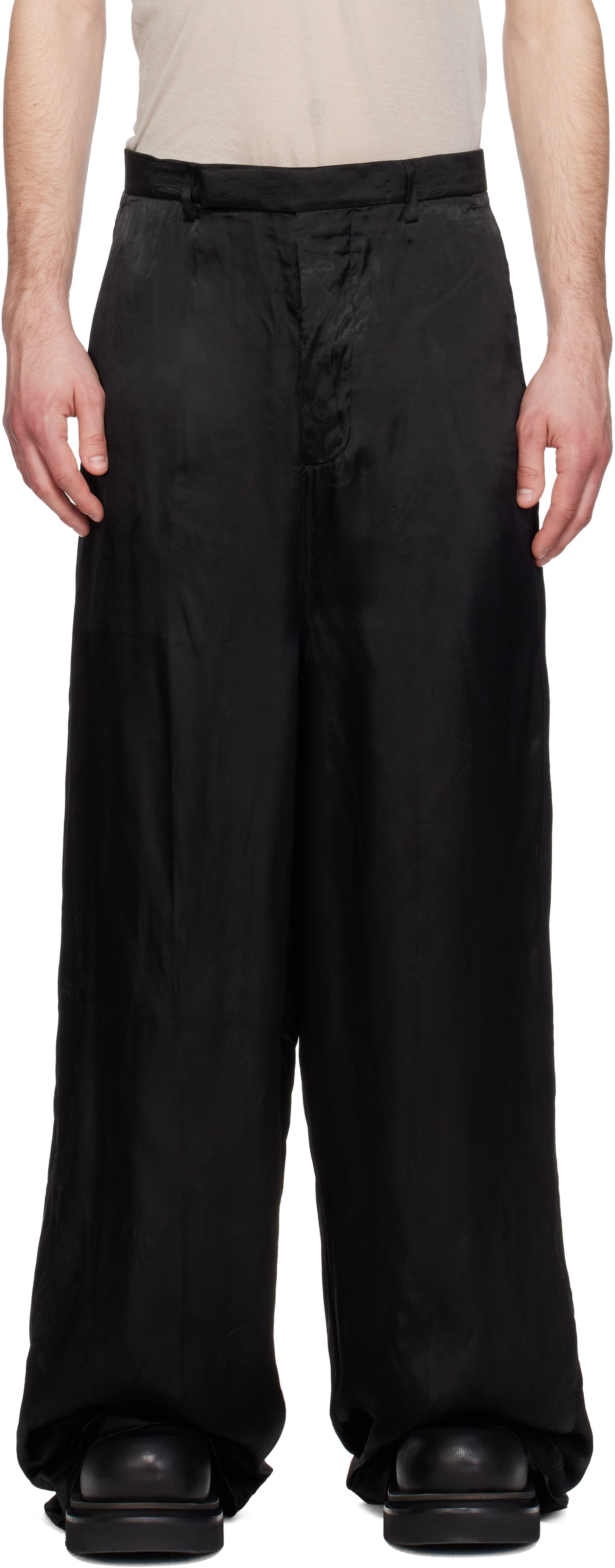 Black Temple Tailored Firbanks Trousers