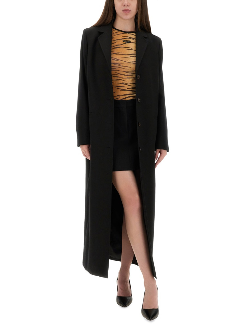 Moschino - long length single-breasted coat