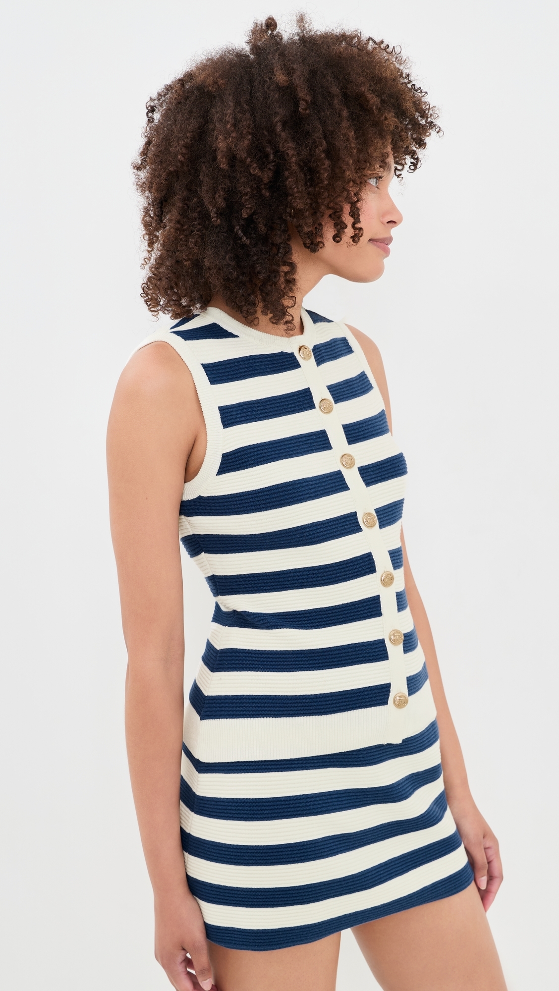 Devin Tank Navy Stripe Delight Knit