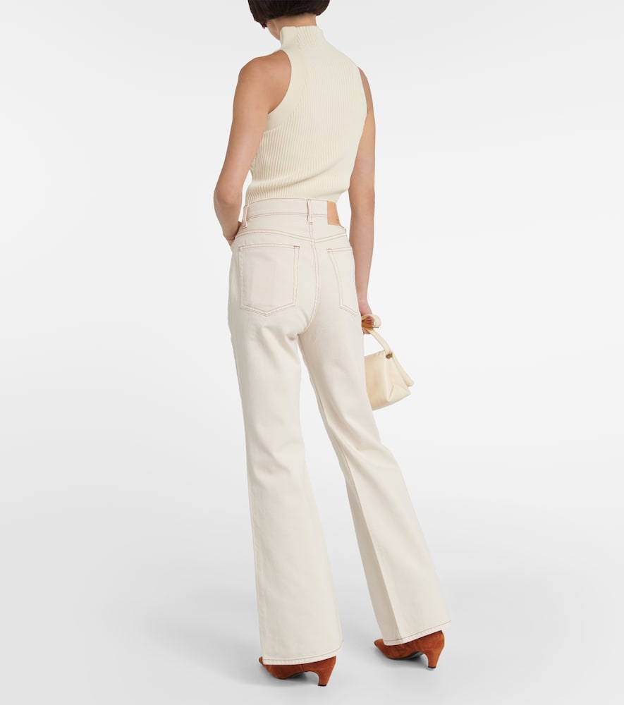 Lou high-rise flared jeans