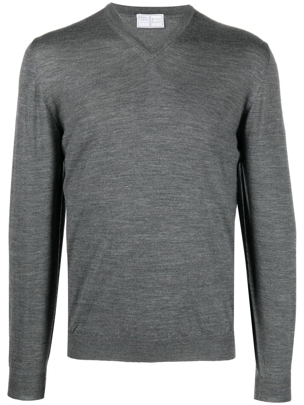 V-neck jumper - Grey