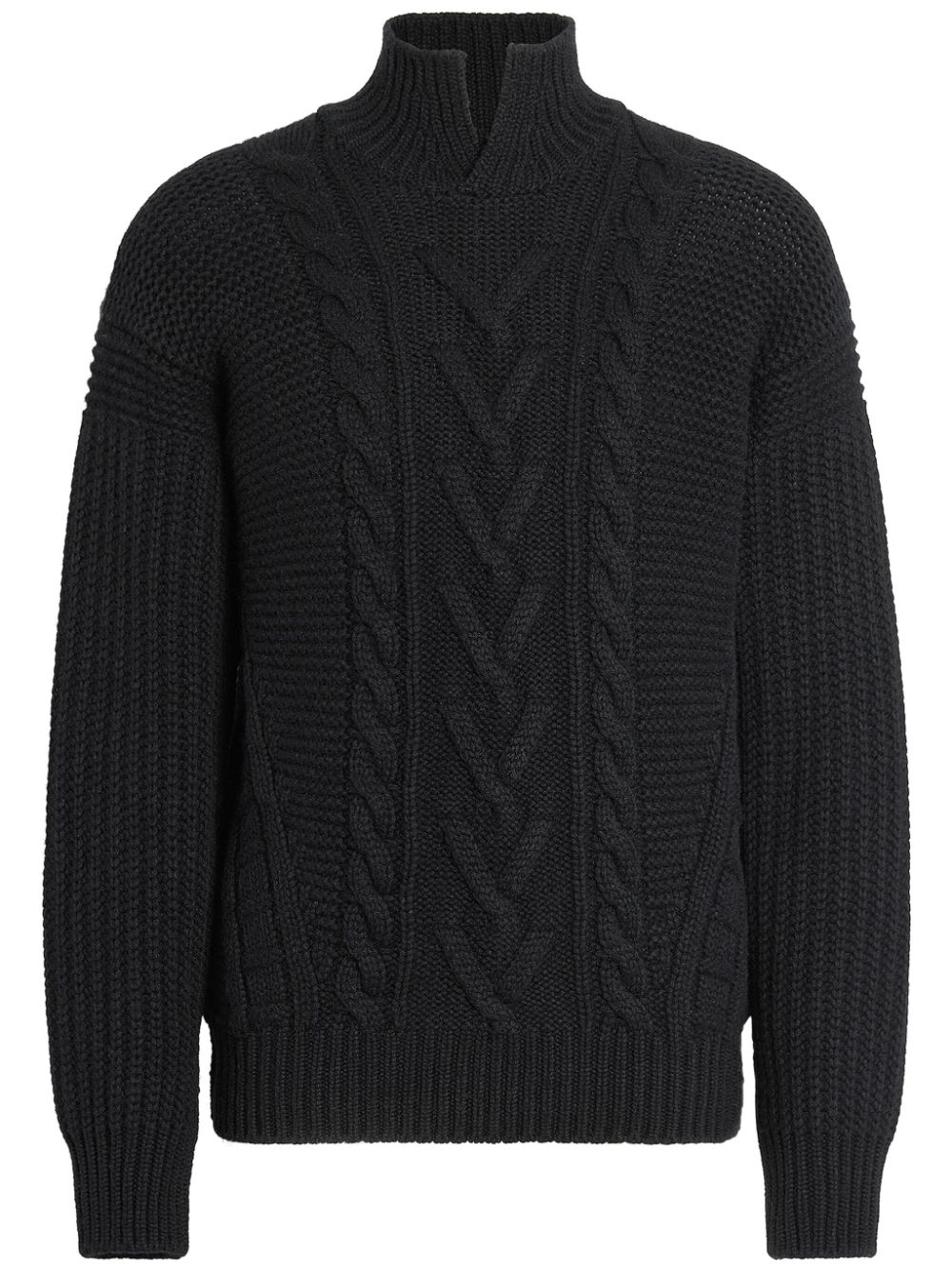 Oasi high-neck cashmere jumper - Red