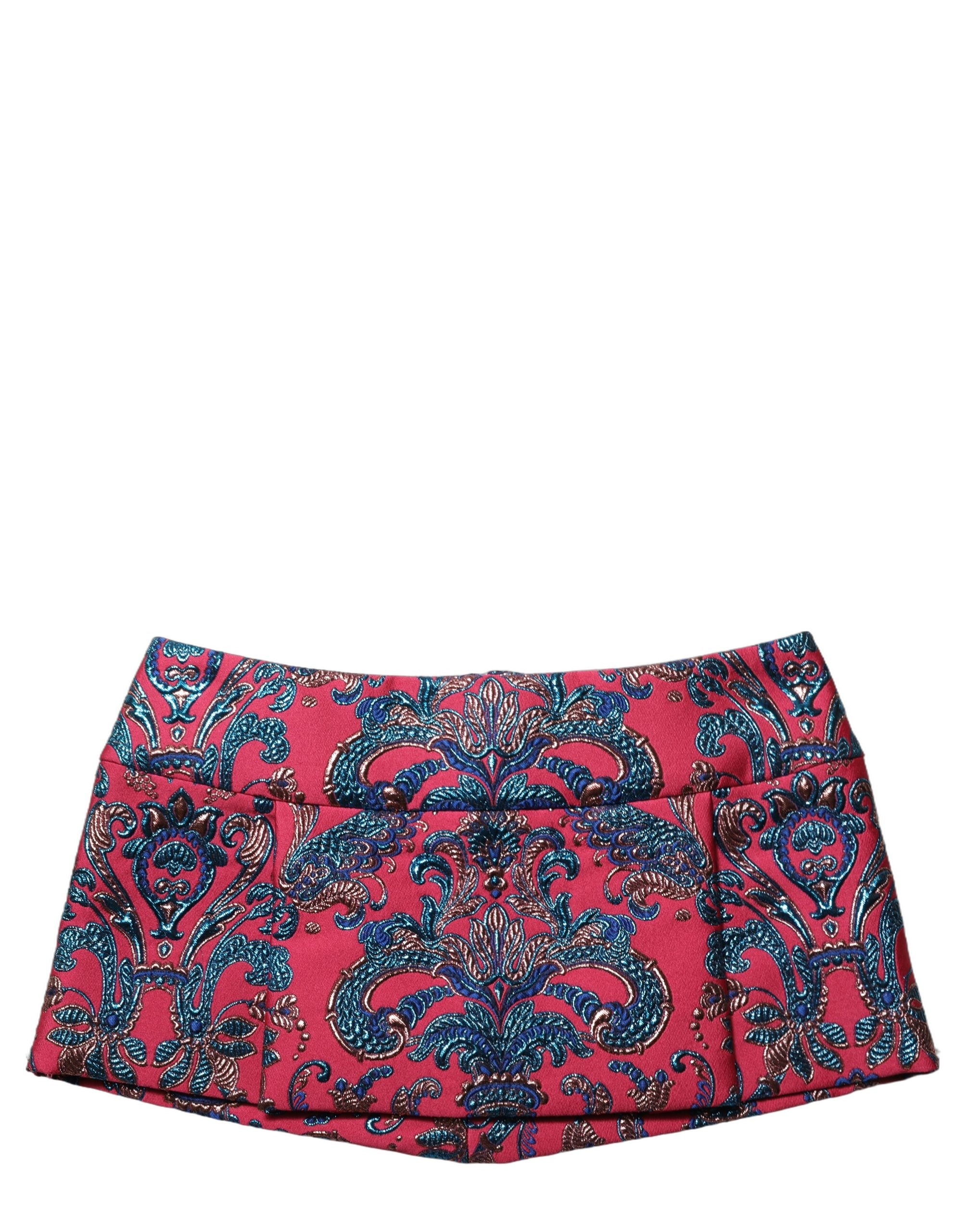 Jacquard Baroque Skirt — Pink