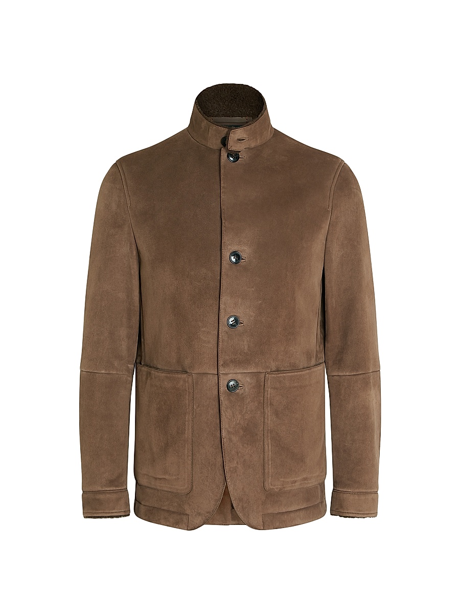 Men's Shearling Il Conte Jacket - Brown