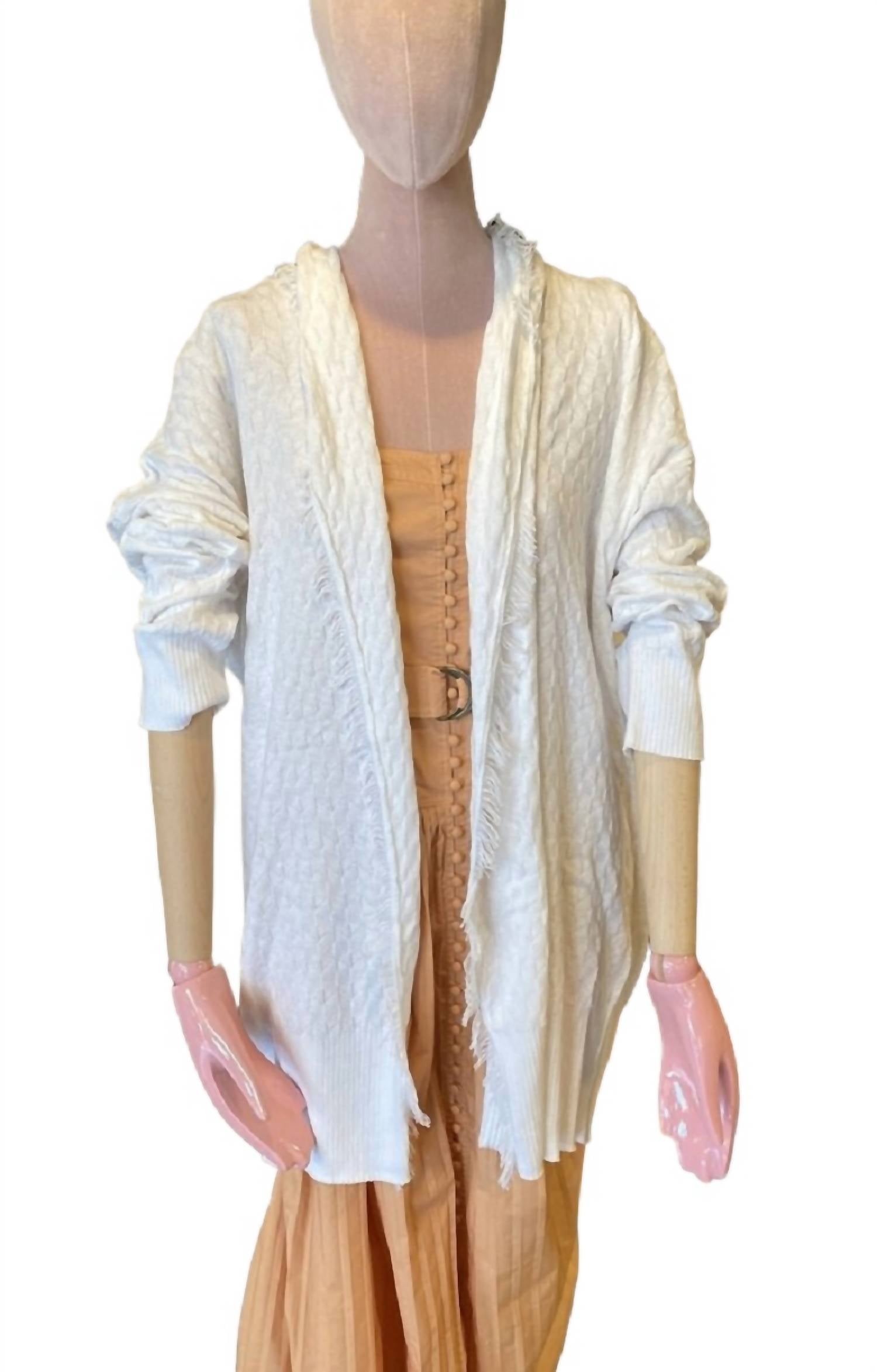Massimo Long Cardigan In Cloud