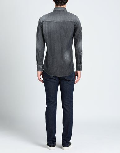 Man Denim shirt Steel grey