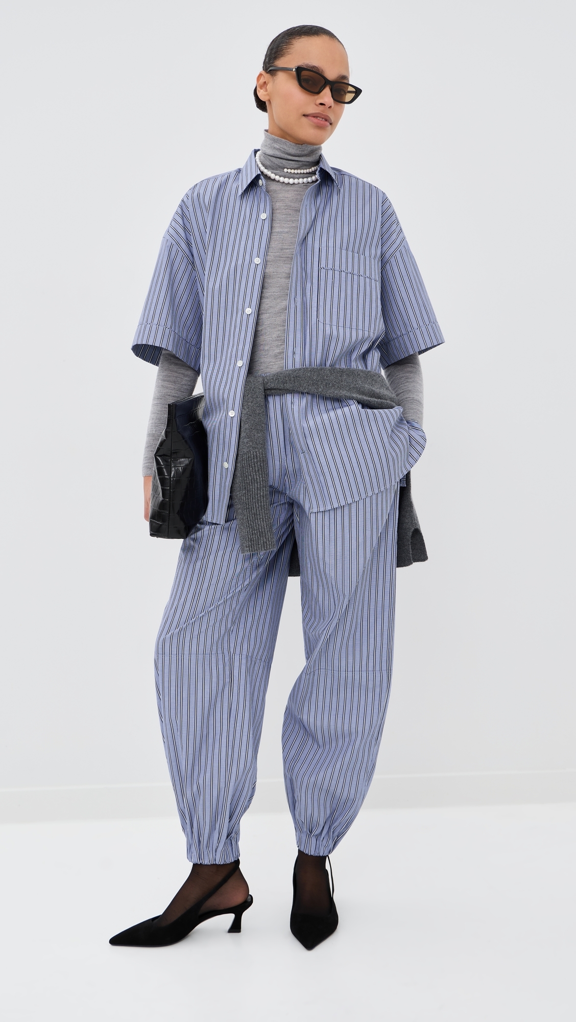 Topkapi Pants Blue Navy Stripe