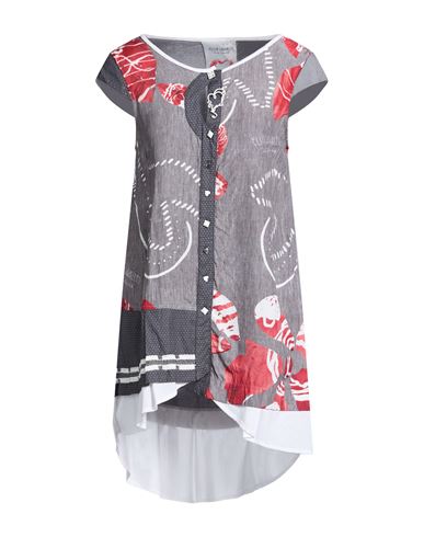 Woman Mini dress Grey Size M Cotton, Polyamide, Elastane, Nylon