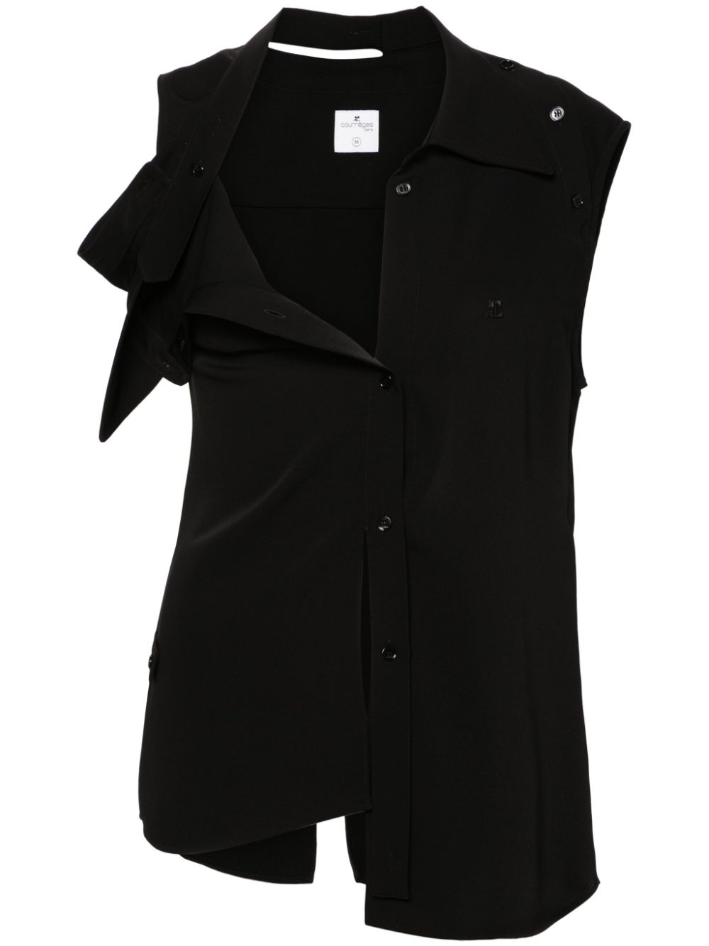Modular Tech crepe shirt - Black