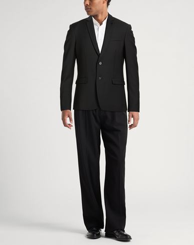 Man Blazer Black Size 40 Polyester, Virgin Wool, Elastane
