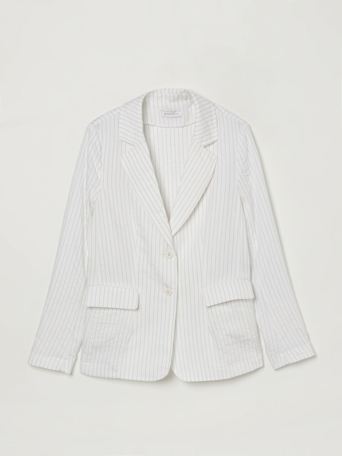 Pinstripe blazer - White