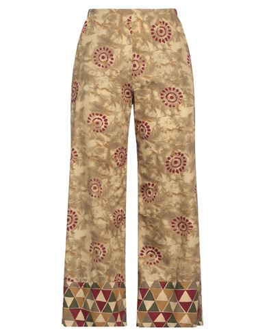Momoní Woman Pants Military green Size 10 Cotton