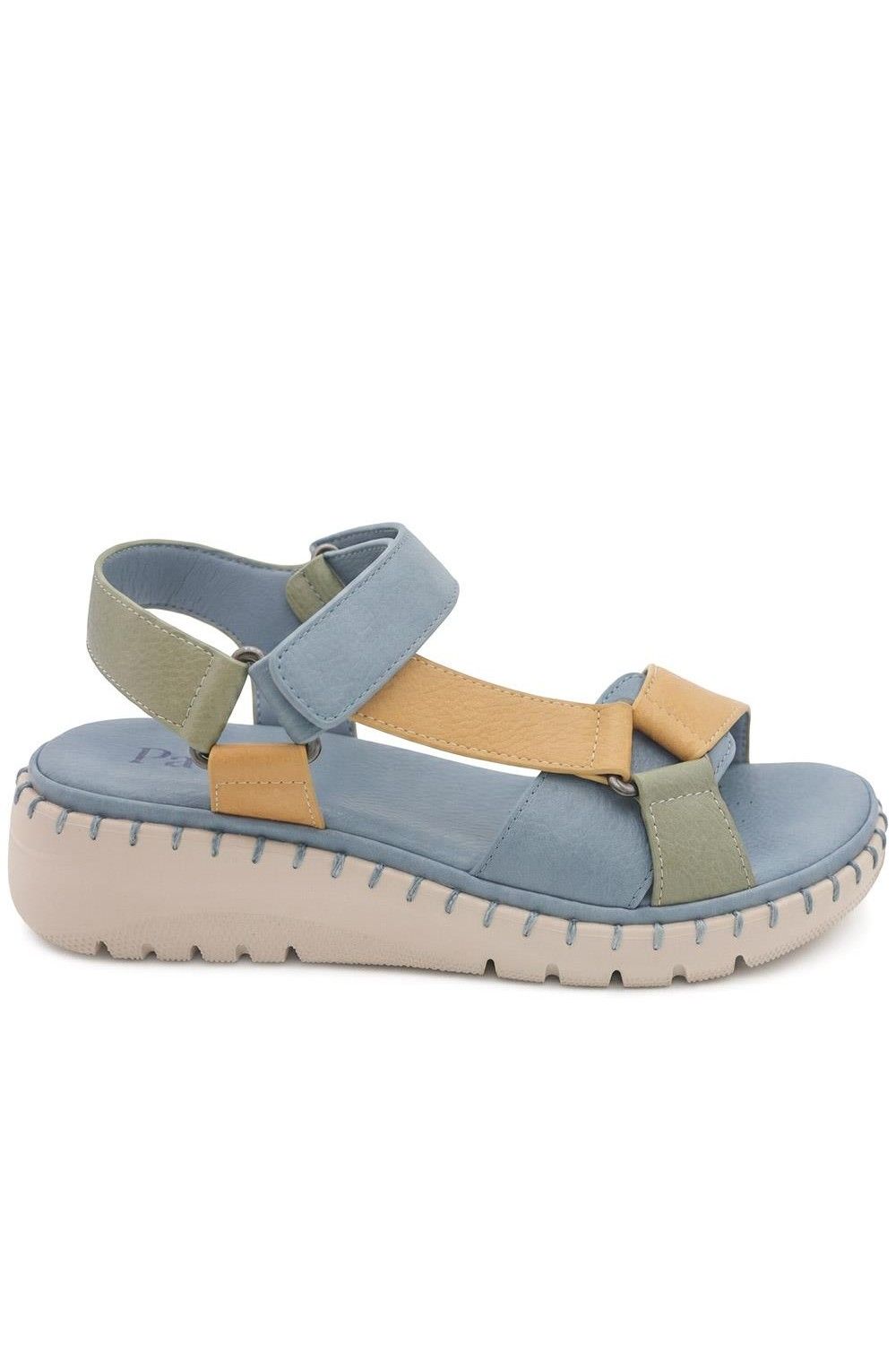 Pavers Women's Adjustable Fastening Cushioning Sandals in Blue