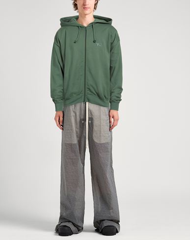 Man Sweatshirt Military green Size L Cotton, Recycled polyester