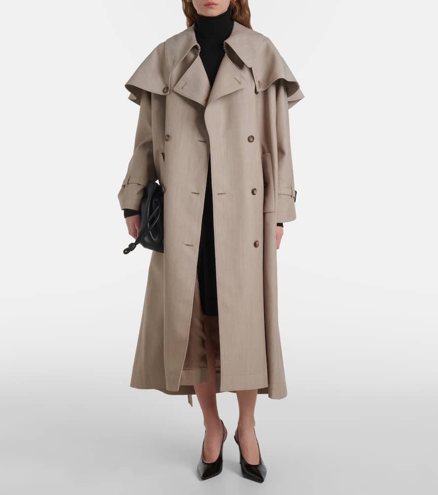 Billie virgin wool trench coat