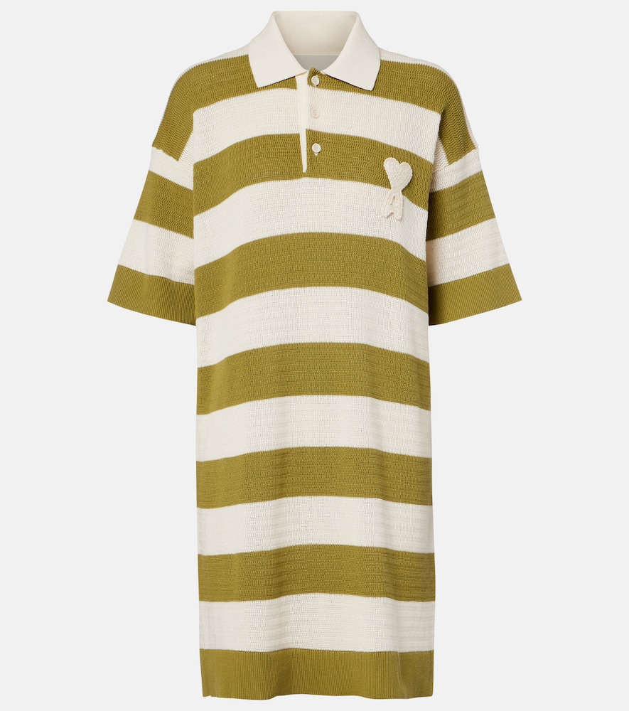 Ami de Caur striped cotton polo dress