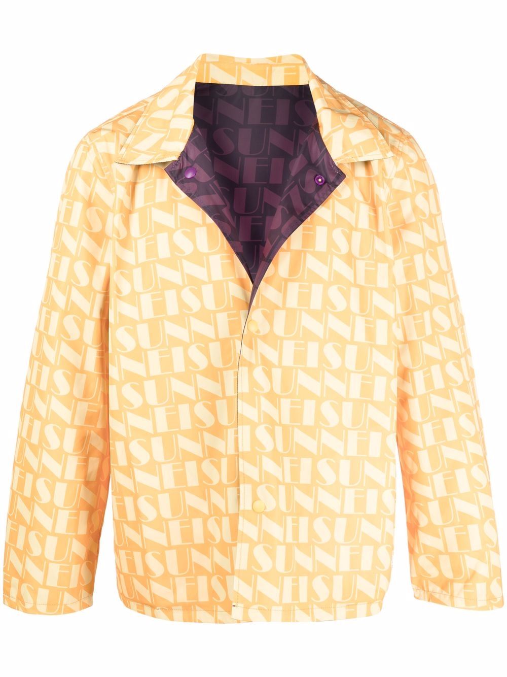Reversible monogram jacket - Yellow
