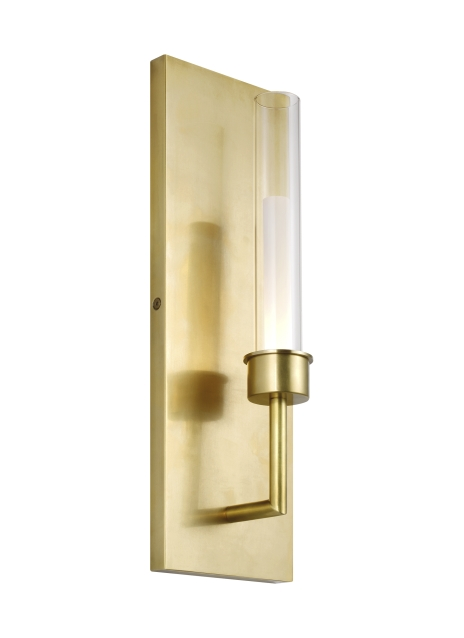 Natural Brass LED Wall Sconce from the Linger Collection