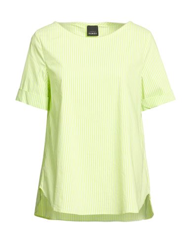 Woman Top Lime green Size 6 Cotton, Polyamide, Elastane