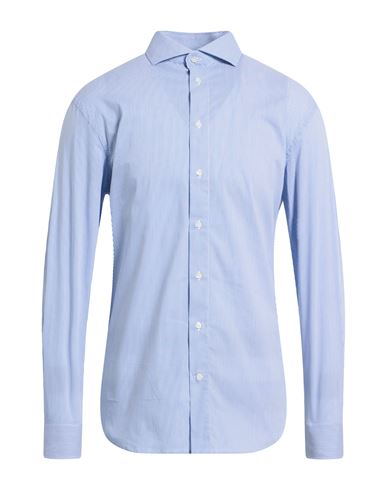 Man Shirt Blue Size 15 Cotton, Polyamide, Elastane