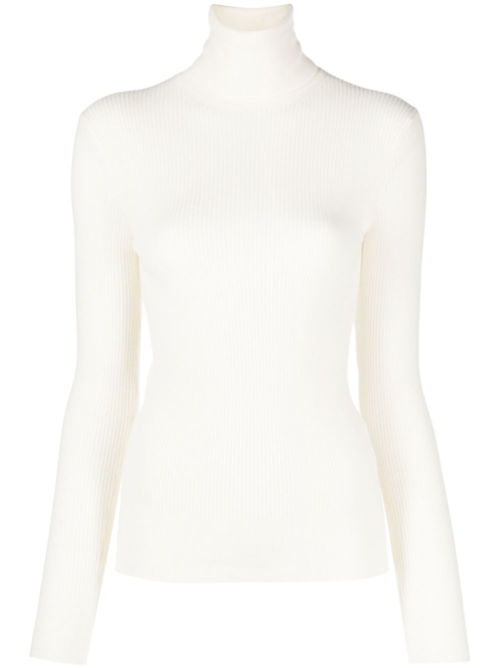 Georgian turtleneck wool jumper - Neutrals