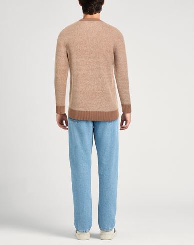 Drumohr Man Sweater Beige Size 40 Lambswool