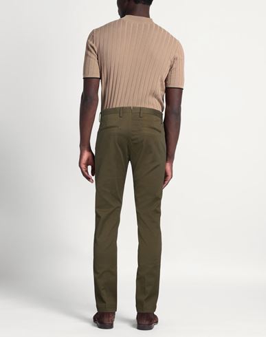 Man Pants Military green Size 30 Cotton, Elastane