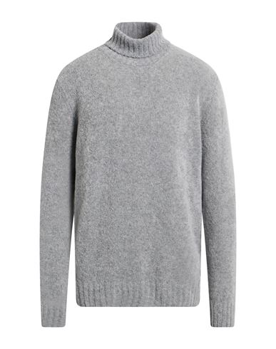 Man Turtleneck Grey Size 46 Virgin Wool, Polyamide
