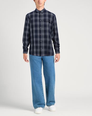 Man Shirt Midnight blue Size M Cotton